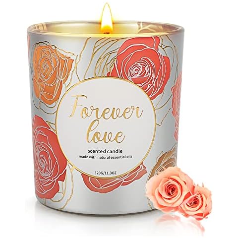 YINUO LIGHT Rose Scented Candle Gift Cover