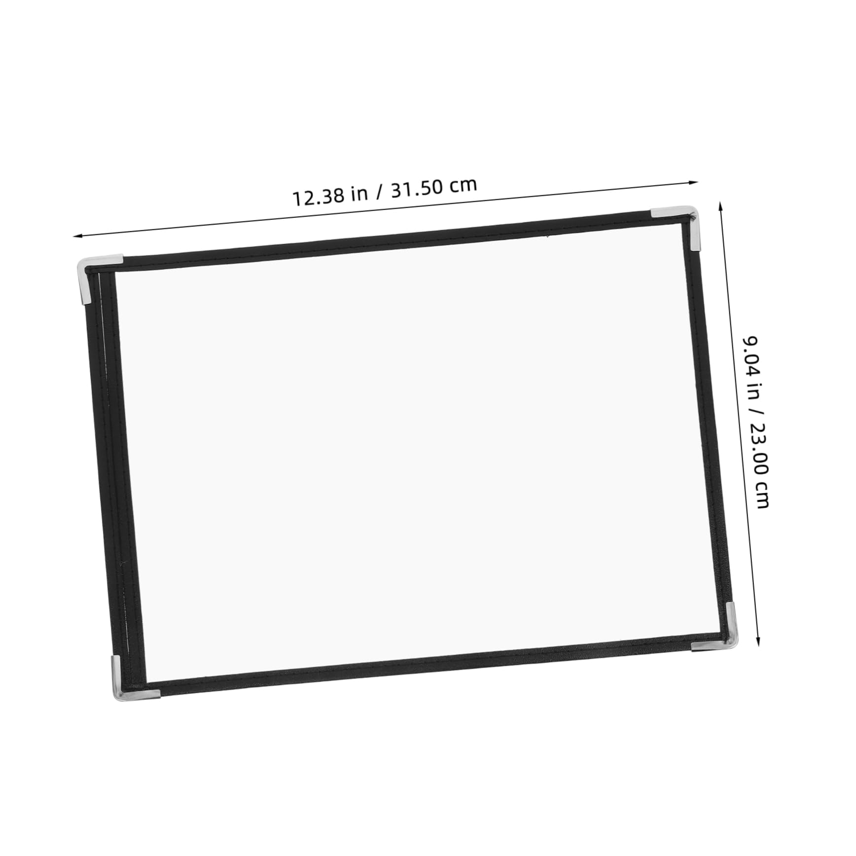 SOLUSTRE Transparent Menu Holder Restaurant Menu Holders Hard Menu Covers Protective Wine Menu Cover Bar Menu Covers Menu Protector Restaurant Menu Folder Menu Holders for Restaurant PVC