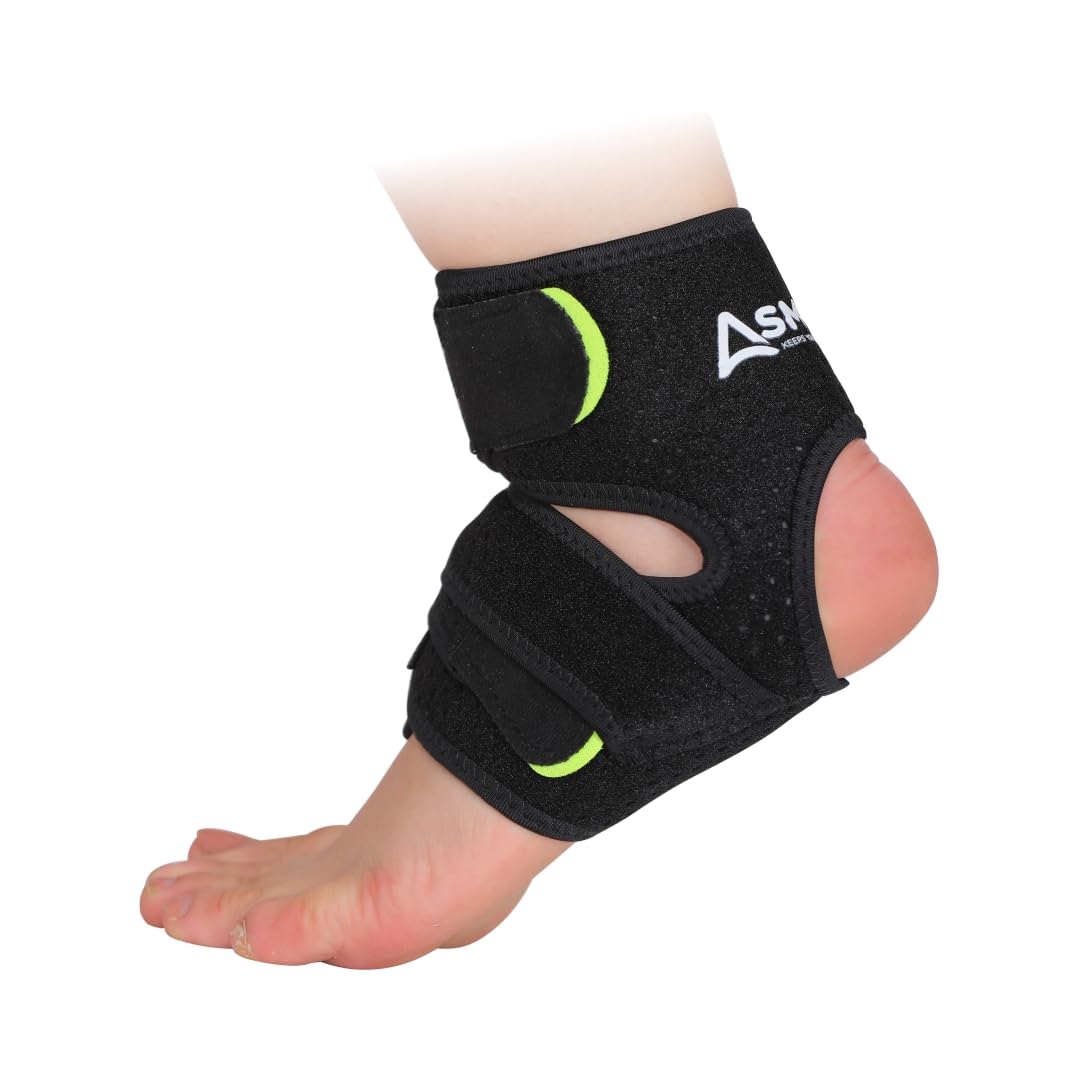 Asmofit Adjustable Ankle Brace Support Compression pain Relief - Ideal for Ankle Sport injury Recovery, Rehabilitation, Running, Ankle Pain, Sprain, Foot Swelling Men & Women (Pack Of 1, Free Size) (B0D2P4SJNP) Amazon Price History, Amazon Price Tracker