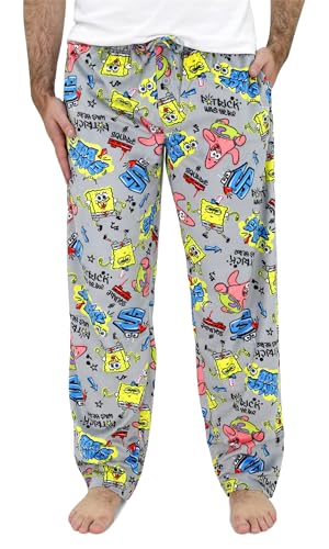 Nickelodeon SpongeBob Pajama Pants for Men - Fleece SpongeBob Pajamas for Adults - SpongeBob & Patrick