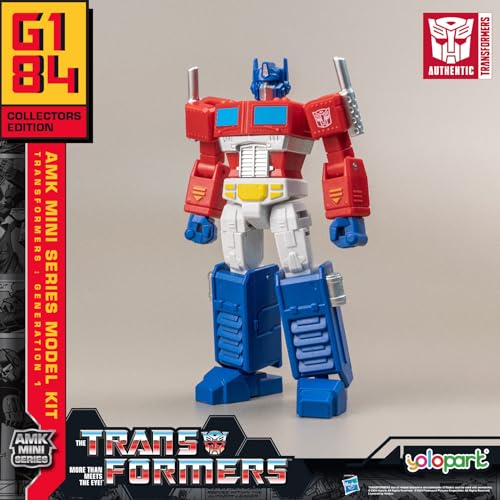 Optimus Prime Transformer Toy,Transformers G1 Action Figures,Highly Articulated 4.72 Inch Optimus Prime Model Kit with Weaponry,No Converting Autobot Toys for Kids Age 8 and Up - Image 2