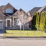 Thealyn Gartenzaun, für den Außenbereich, rostfreies Metall, Hundezaun, Tierbarriere, Gartenzaun, Bordüre für Hof, Terrasse, Blumenbeet (101CM * 71 CM * 10 Panneelen)