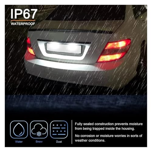Luz de matrícula LED para Chrysler Crossfire Coupe 2003-2008 blanca 7
