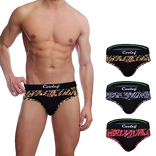 Image of Men's Cotton Printed Regular Fit Trunk | Soft and Comfortable Underwear for Men (Multicolour) (Pack of of 3)