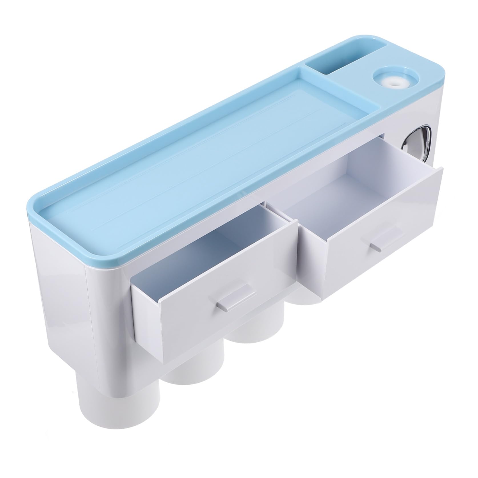 PRETYZOOM Soporte para Cepillo De Dientes Organizador De Baño Estante De Almacenamiento Fácil Adherencia