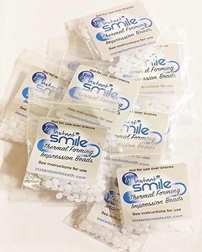 12 Packages of Instant Smile Billy Bob Replacement Thermal Adhesive Fitting Beads for Fake Teeth