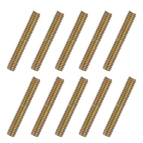 QUARKZMAN 40pz Viti Filettate Intere 5/16 x 2 Pollici Perni Filettati Vite Filettata Lunga Acciaio Carbonio per Montaggio Giardino Mobili Fissaggio Cornice Collegamento Colore Zinco