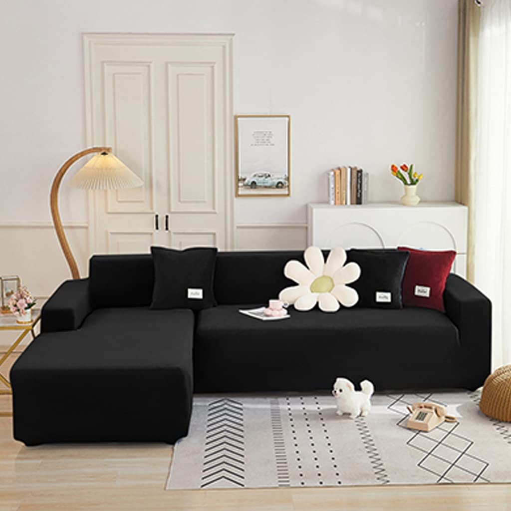Samt Sofabezüge 3/2/1/4 Sitzer Sofa Abdeckung L Form Schonbezug Sofa Sofabezug Sofa Überzug Sofahusse Couch Bezug Sofa Überzug Hussen Stretch Couchbezüg Sofaüberwurf Couchhusse ( Color : #5 , Size : 1
