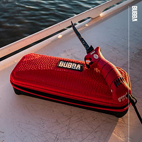 BUBBA 110V Electric Fillet Knife with Non-Slip Grip Handle, 4 Ti-Nitride S.S. Coated Non-Stick Reciprocating Blades, 8' Cord and Storage Case for Fishing by BUBBA - Image 2
