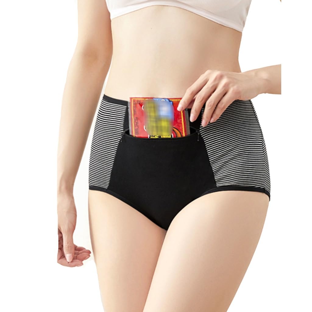 LaseVe Signore Tasca Nascosta Biancheria Intima Scorta da Viaggio Mutande in Corsa Mutande Leggeri Boxer 3/4/6 Pezzi