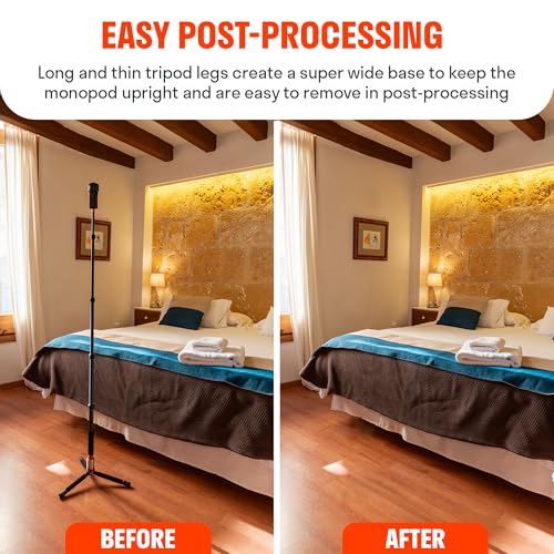 Image of Monopod Pro Carbon Fiber Edition 2 In 1 360 Camera Stand And Phone Stand