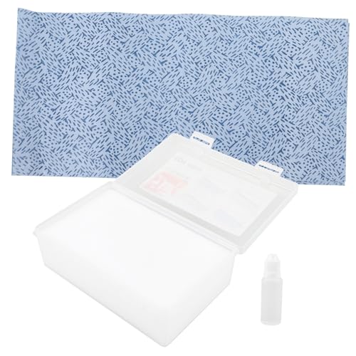 SEWOART 1Set Moisturizing Box for Water Decals Portable Hobby Craft Tool Set for Water Stickers for Model Crafting and Painting Projects Water Decal Case