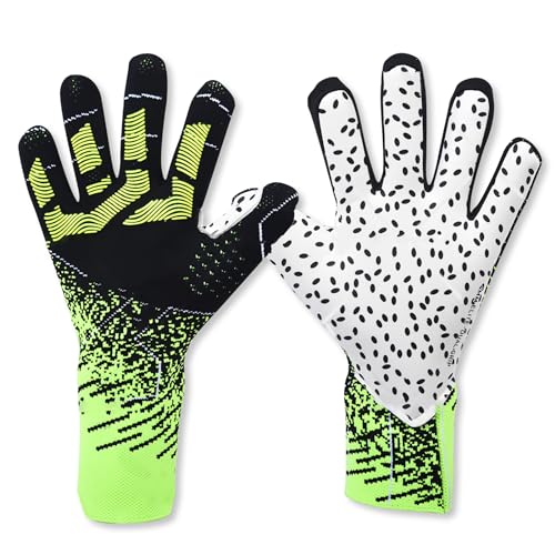 OLYSPM Goalkeeper Gloves,Goalie Gloves,Football Gloves with 3 MM Latex Palm for Superior Control of the Ball,Breathable and Flexible Goalkeeping Gloves for Professionals and Beginners OLYSPM Goalkeeper Gloves,Goalie Gloves,Football Gloves with 3 MM Latex Palm for Superior Control of the Ball,Breathable and Flexible Goalkeeping Gloves for Professionals and Beginners