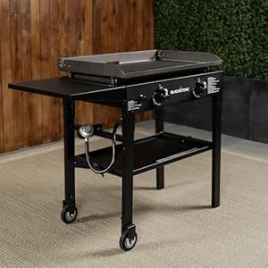 Blackstone Flat Top Gas Grill Griddle 2 Burner Propane Fuelled Rear Grease Management System, 1517, Outdoor Griddle Station for Camping, 28 inch Blackstone Flat Top Gas Grill Griddle 2 Burner Propane Fuelled Rear Grease Management System 1517 Outdoor Griddle Station for Camping 28 inch