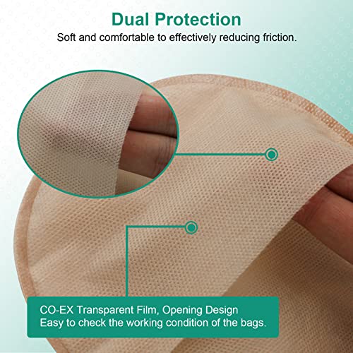 Vlookup 20Pcs Urostomy Bags,One-Piece Drainable Pouches With Measure Card For Ileostomy Stoma Care, Cut-To-Fit #TOP3