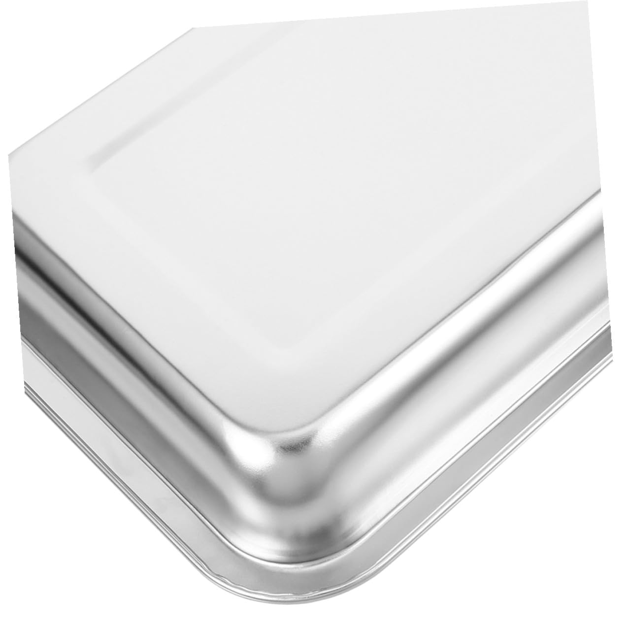DOITOOL Lettiera per Gatti in Acciaio Inossidabile 304 senza Fori Set 2 Pezzi, Vassoio Metallico Aperto Grande per Interni, Toilette Portatile per Animali Domestici Resistente e Facile