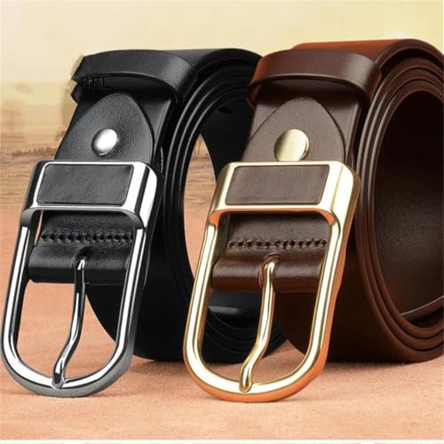 Yeuyyben Belt For Men Business Casual Vintage Leather Belt Men Jeans Fashion Pin Buckle Strap4