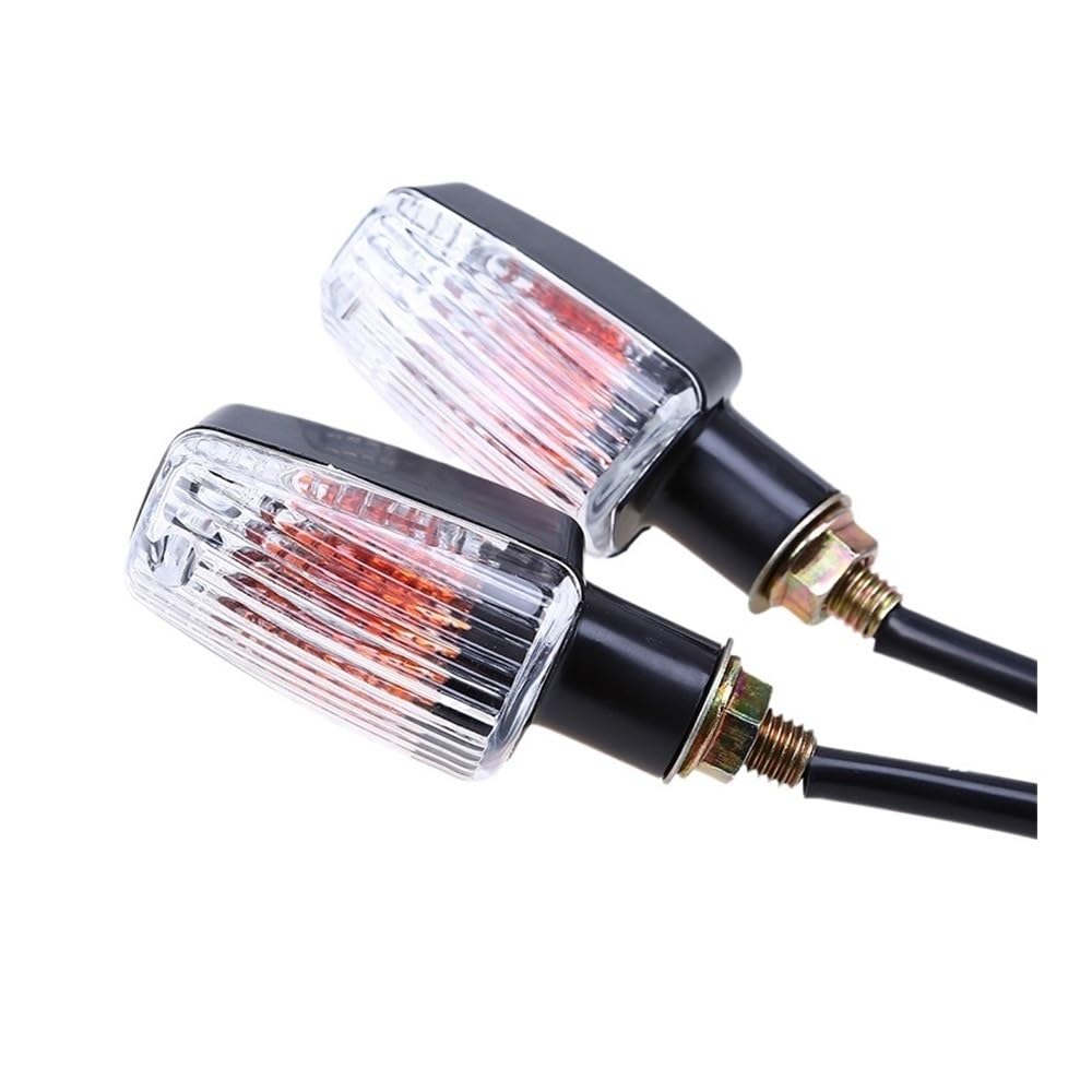 4 uniwersalne kierunkowskazy do motocykli Suzuki, 12 V, 10 W, kolor bursztynowy.