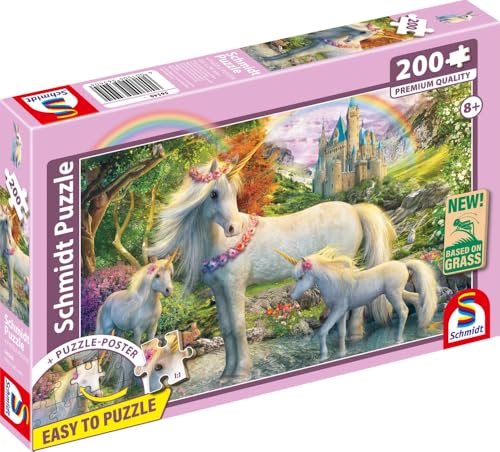 Puzzle 200 pièces Schmidt Spiele SCHM56540 Licorne et poulains 43 x 29 cm Neuf - vue 7