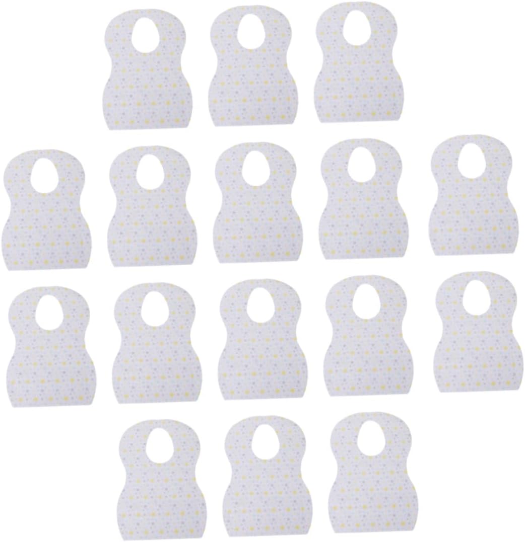 Disposable Bibs 20pcs Portable Waterproof Feeding Bibs Apron for Newborns and Saliva Towel with Random Patterns Lightweight Random Style