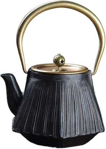 WTQZFRNSB Ceramic Teapot, 1.3L/1300ML Cast Iron Teapot Japanese Tea Kettle Tea Pots Creative Tea Pot for Home Kitchen Decoration Cast Iron Tea Kettle/9858