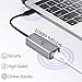 JUEYINGBAILI USB C to Ethernet Adapter - Ethernet to Thunderbolt 3 to RJ45 Wired Network Convert Adapter Plug & Play, Compatible With MacBook Air, And More - Gray