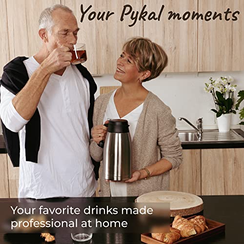 Pykal Thermische Koffie Karaf - 2 L - Vacuüm Geïsoleerde Koffie Dispenser 24HR 60 Cº - Grote Roestvrijstalen Theekan… - Afbeelding 7