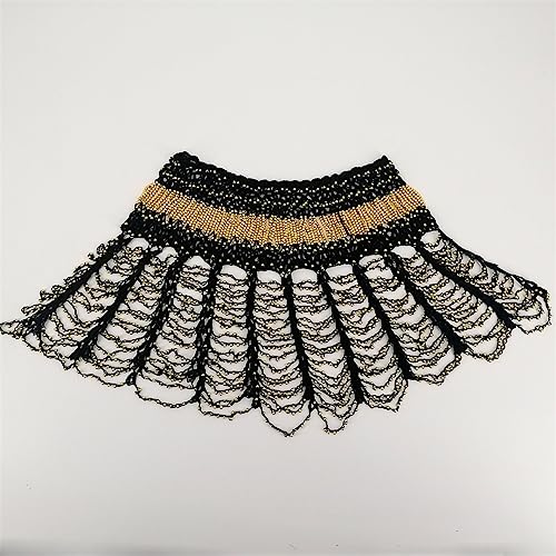 ERFMFKL Women Crochet Hollow Out 1920S Shawl Beaded Evening Cape Bridal Shawl Prom Cover Up4