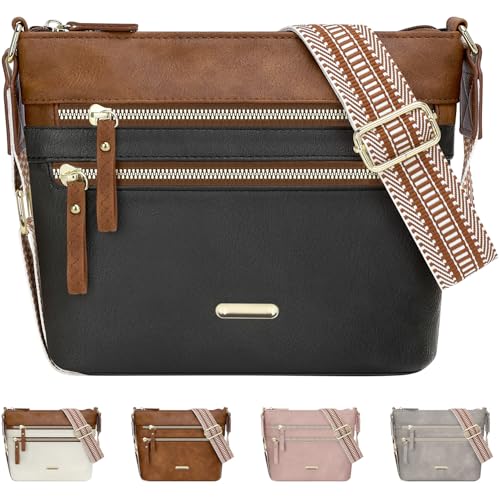 ELONGRIVER Trendy Crossbody Purses for Women, PU Leather Crossbody Bags Womens Cute Cross Body...