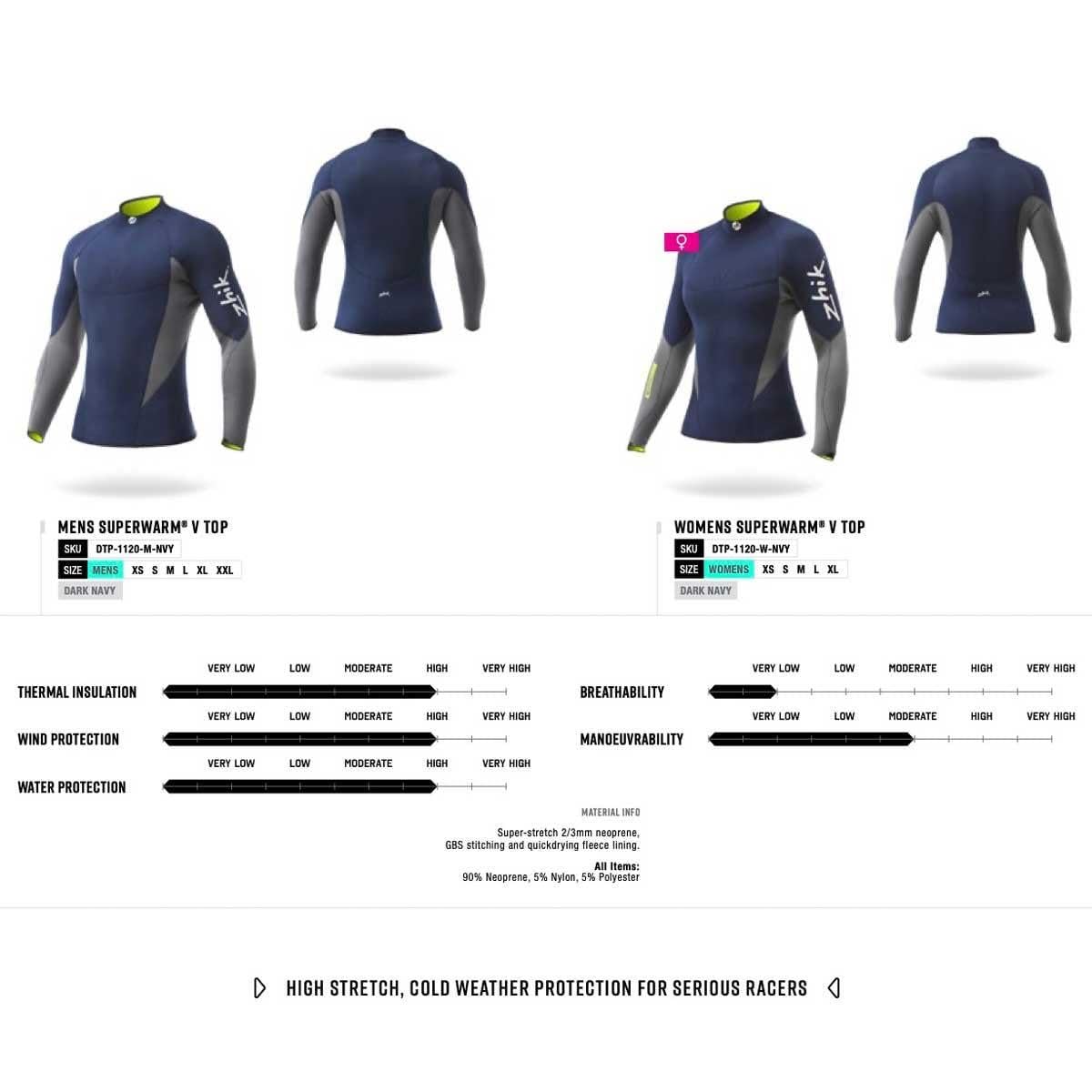 Zhik Superwarm® V Neoprene Long Sleeve T-shirt L
