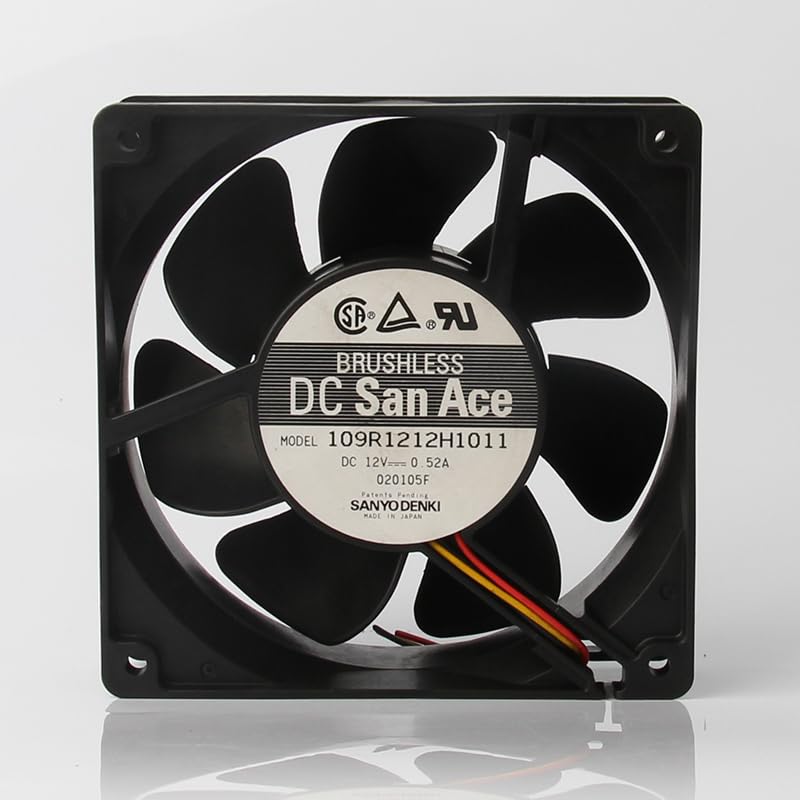 Sanyo 24V 48V DC12V 0.52A EC AC 120x120x38mm 12cm12038 Server Chassis Axial Flow brushless Ventilation 109R1212H1011 Cooling Fan