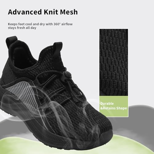 Wide Kids Slip-On Sneakers for Boys & Girls | Tennis Shoes with Arch Support for Running Walking2