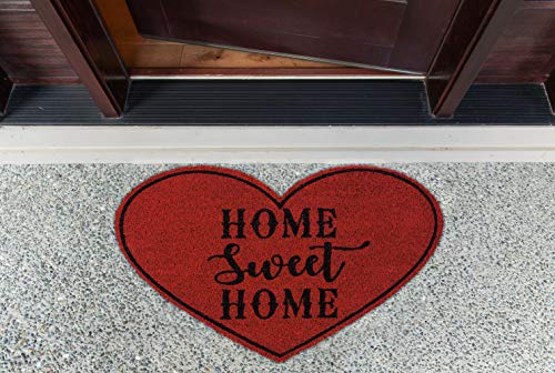 Dii CAMZ11788 Heavy Duty Coir Doormat With Nonslip Vinyl Backing, Welcome Mat Outdoor Entry Way & Front Porch Décor, Home Sweet Heart thumb #1