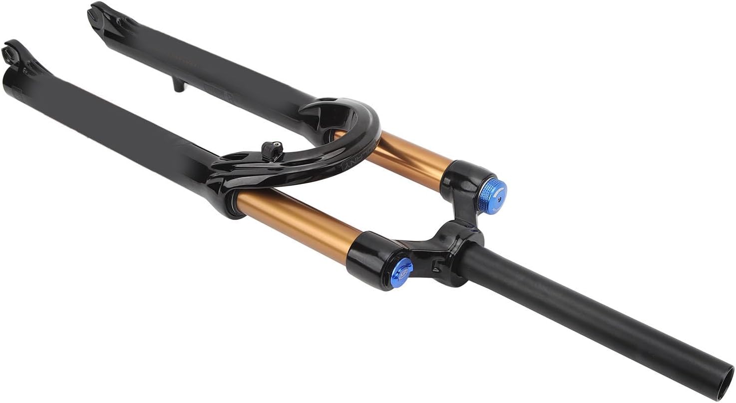 Bike Front Fork,Black Mountain Front Fork 29 Inch Chamber Fork Bicycle Shock Absorber Manual