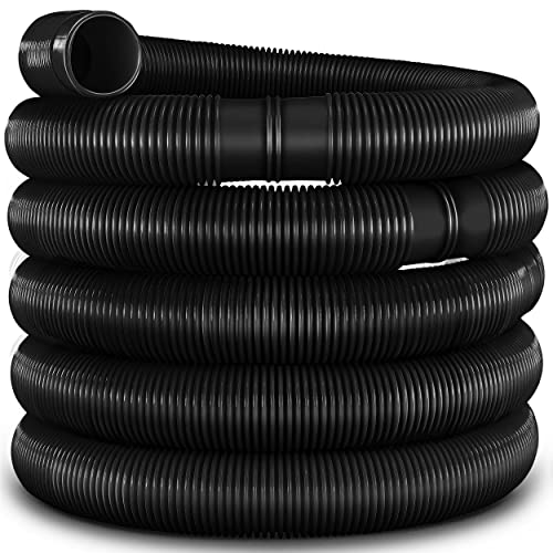 tillvex Tuyau de piscine 10m / 32mm | Flexible avec manchons pour bassin | Tuyau solaire pour piscines et bassins | Tuyau d'aspiration | Tuyau pour pompe | Tuyau...