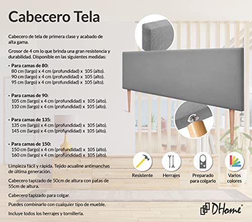 DHOME Testiera del letto in similpelle o tessuto