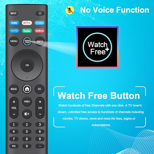 Image of 【Pack of 2】 Universal Remote XRT140 for VIZIO Smart TV Remote Replacement | for VIZIO XRT136 XRT260 XRT270 TV Remote Control Compatible with All VIZIO Smartcast D, E, M, P, V, PX Series Smart TVs