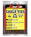 Pro Tie Light Duty, Self-Locking Nylon Cable Wire Ties for Indoor and Outdoor Use | 5.7-Inch, 40 lbs. Tensile Strength, Brown Nylon, 100-Pack (PN: BR5LD100)