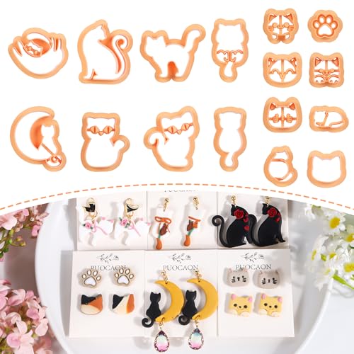 Puocaon Cats Polymer Clay Cutters