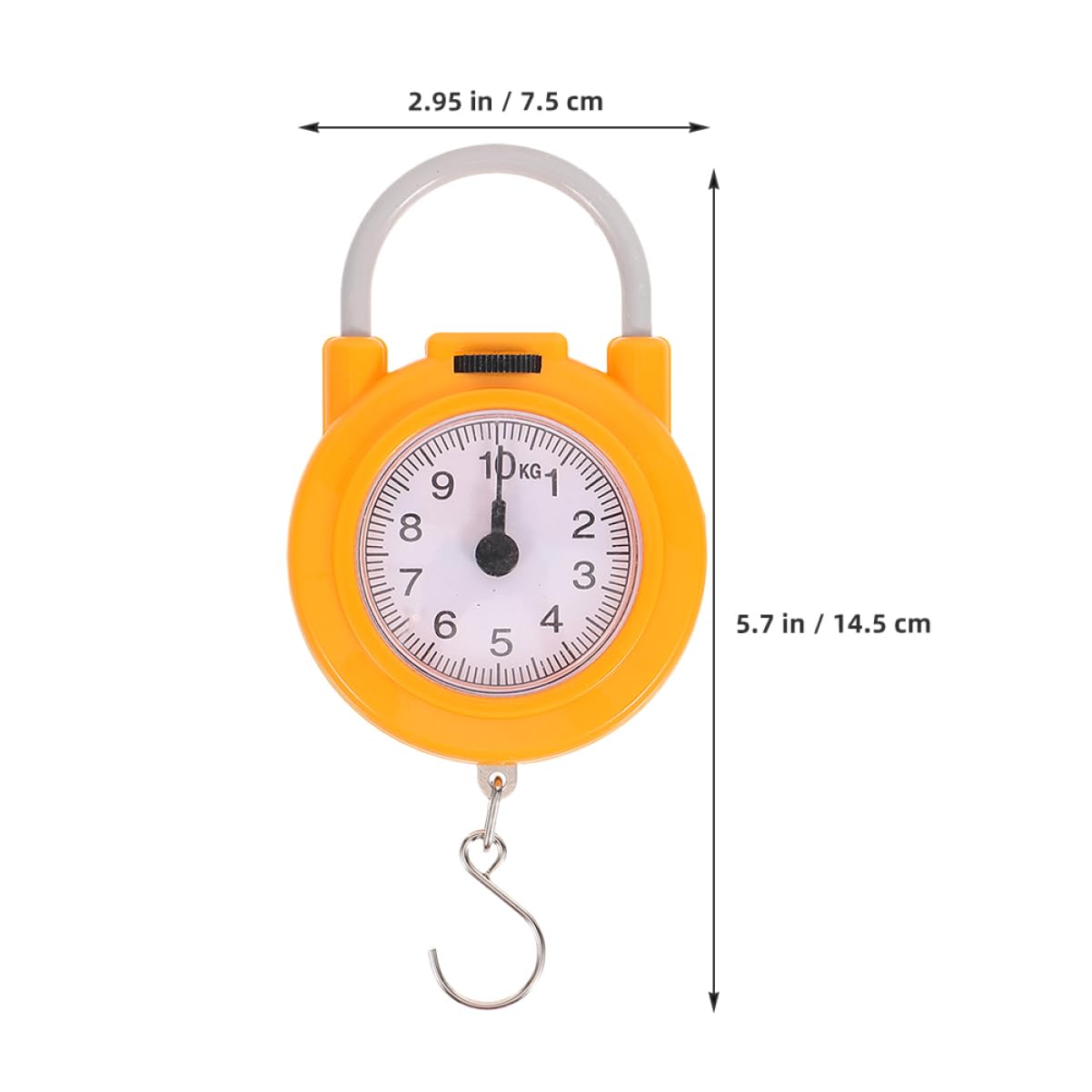 FOMIYES Retro Kitchen Scale Handheld Spring Scale Portable Weighing Machine for Fishing Kitchen Travel