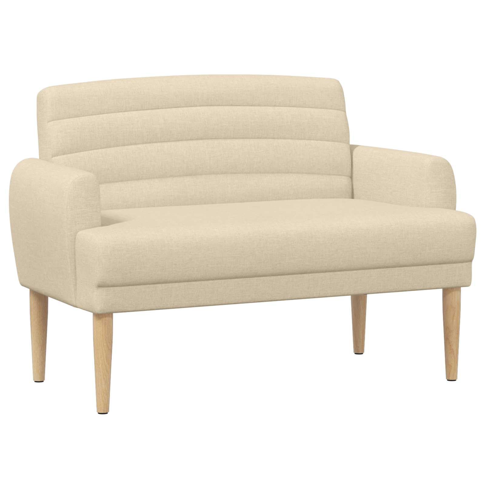 Sofá love seat crema de dos plazas para optimizar espacio con elegancia clásica