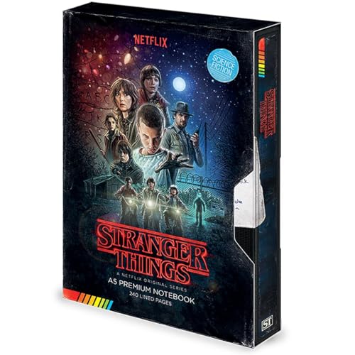 Cuaderno de notas A5 Premium – Stranger Things (VHS)