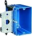 OUTLET BOX RECT PVC BLUE