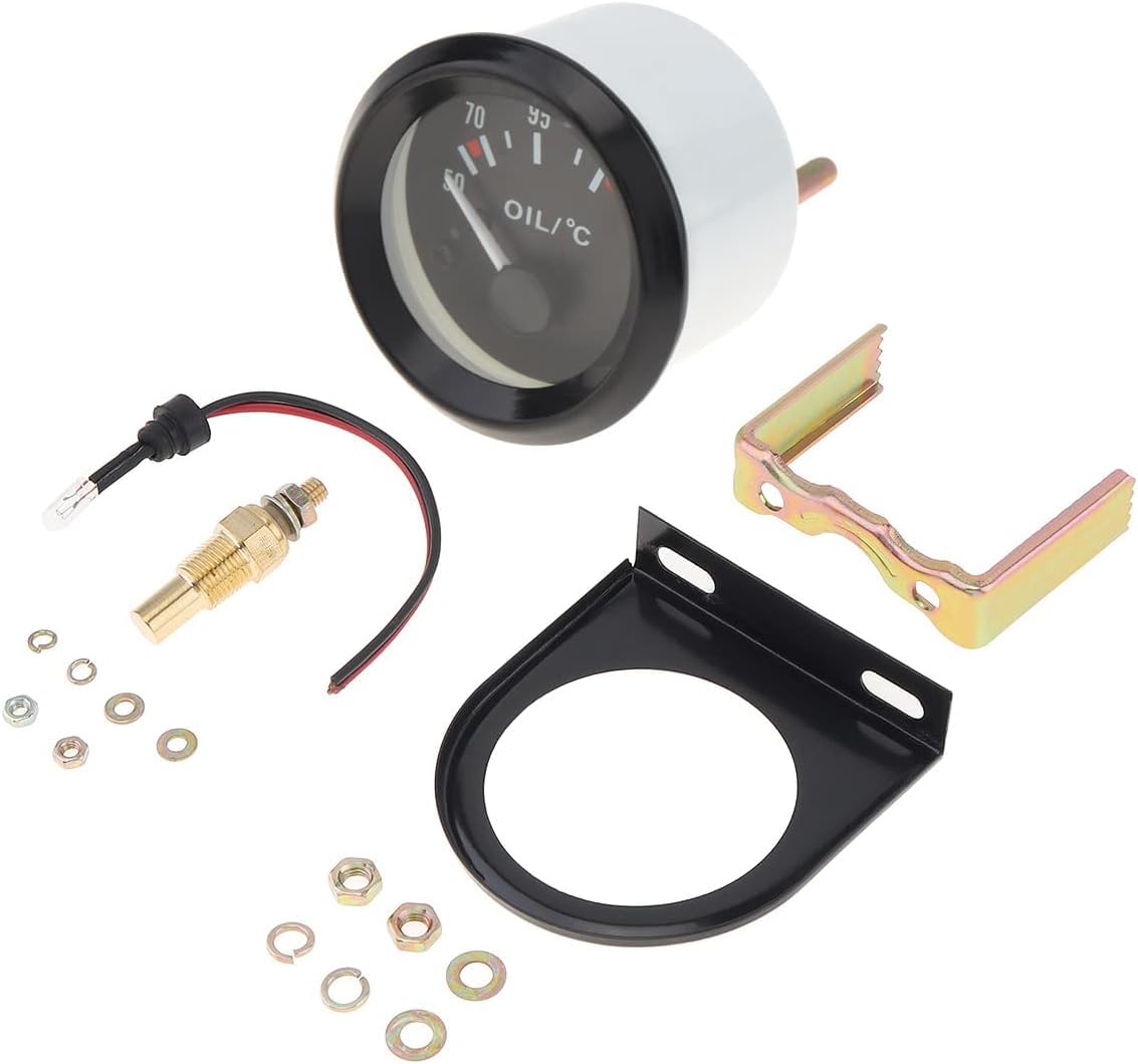 2" 52MM 12V 50-150 Celsius LED Électrique Jauge de Température d'Huile de Voiture avec Capteur de Température