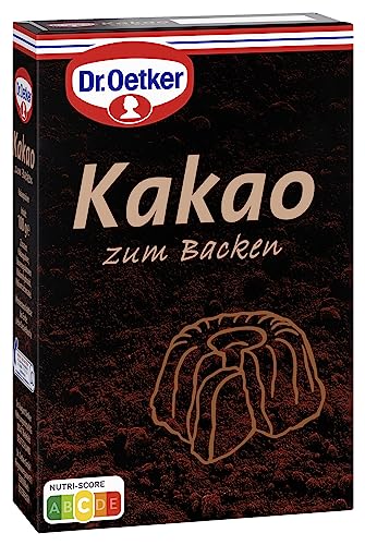 Dr. Oetker Kakao zum Backen 11 x 100 g ohne Zuckerzuatz vollmundiges Aroma für köstliche Desserts Pudding & Trinkschokolade Backkakao für Schokoladen-Kuchen vegan