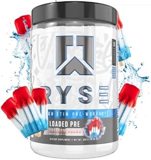 Ryse Core Series Loaded Pre | Pump, Energy, Strength | L-Citrulline, Beta Alanine, L-Theanine, Caffeine, and Thinkamine | 30 Servings (Freedom Rocks)
