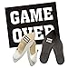 Adesivo per scarpe per lo sposo o la sposa GAME OVER!