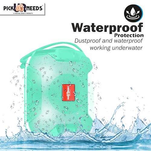 Image of Pick Ur Needs Wireless Mega Bass Portable Bluetooth Speaker | Water Proof | Splash Proof | Premium Speaker Compatible with All Mobile Phone (Green)