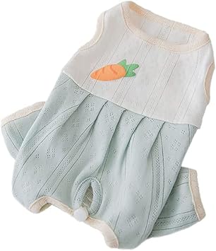 Amazon 犬術後服 犬避妊術後服 犬4足ドッグウェア 避妊手術後 術後ウェア メス オス 傷口 保護 介護服 小型犬術後ウエア 季節を問わず 仮装 コスプレ 寝間着 部屋着 お出掛け用 散歩 ペット服 ｋｉｐｚｅｕｉ ドレス ワンピース 通販