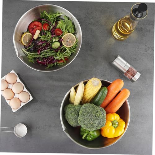 Tazón de acero inoxidable 24 cm para mezclar alimentos miniatura 6